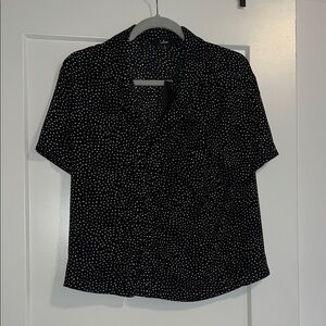 Black Polka Dot Blouse
